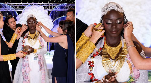 Phenomenon Zehra Özdemir had difficulty walking due to the gold worn at her wedding.