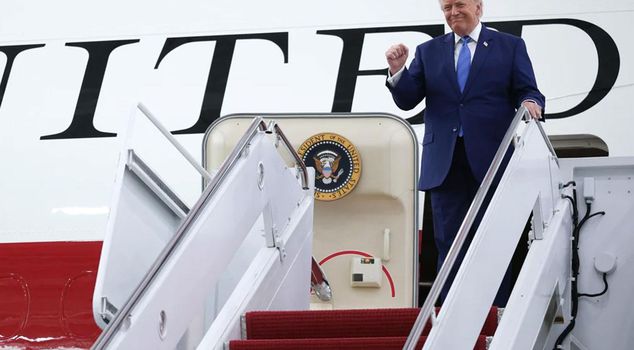 US President Donald Trump is on his way to Ankara