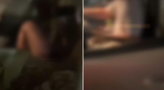 Scandalous scene in a shopping mall parking lot in Istanbul! They fled quickly when caught.