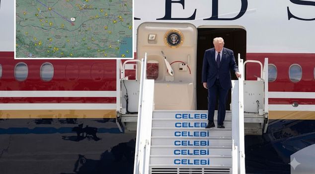 More than 100,000 people tracked Trump's flight to Ankara