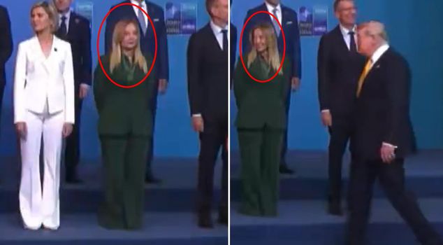 Момент, привлекший внимание на семейном фото! Мелони отвернулась, увидев Трампа