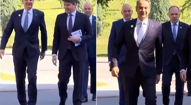 Everyone is talking about Mitsotakis' walk.