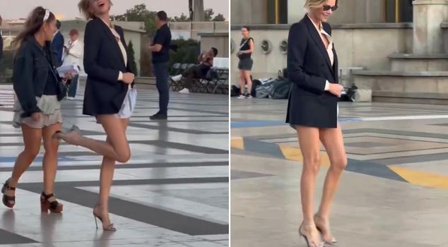 Charlize Theron takes Paris by storm! She defied aging with her super mini shorts.