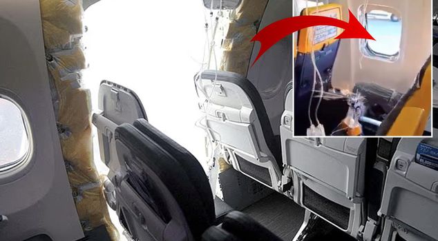 Nightmare moments in the air! A passenger was almost thrown out of the plane.