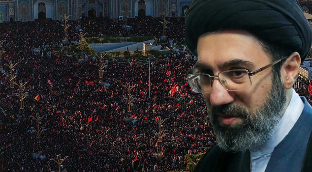 Iran's religious leader Mojtaba Khamenei was not among those who bid farewell to his father on his final journey.