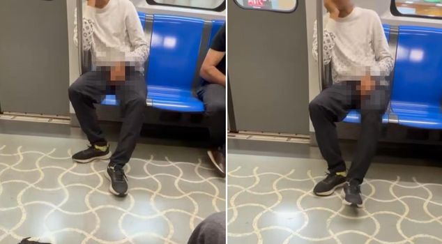 Catch this pervert! Disgusting scene on the Istanbul metro