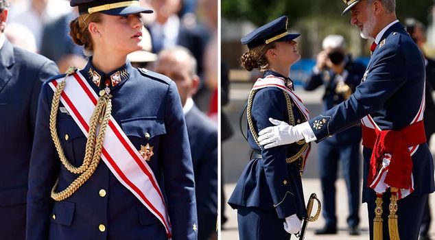 The heir to the throne in Spain has completed his military service.