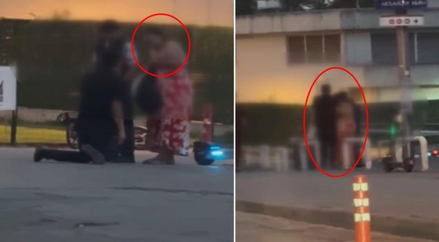 حادثة تثير الغضب في إسطنبول! 3 أطفال جعلوا امرأة تعيش كابوسًا في وسط الشارع
