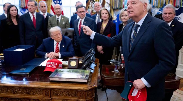 Trump recounted his final conversation with the late Senator Graham.
