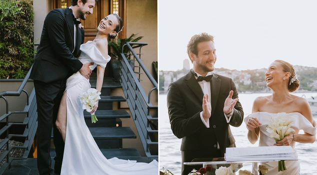Famous actors Damla Sönmez and İlkay Akıncı got married quietly!