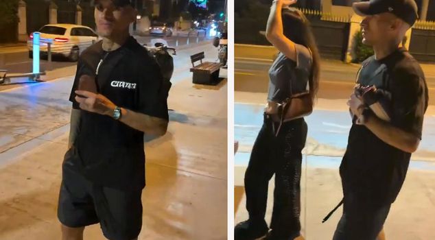 Lucas Torreira caught with his new love