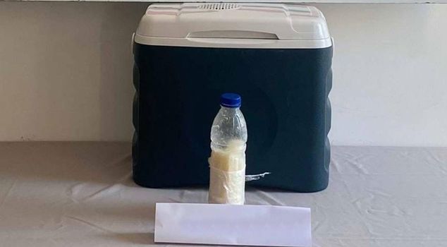 Found in a plastic bottle in the car stopped by the police: 500 grams worth 5 million dollars