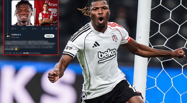 El Bilal Toure, who went wild after the post, insulted Beşiktaş fans.