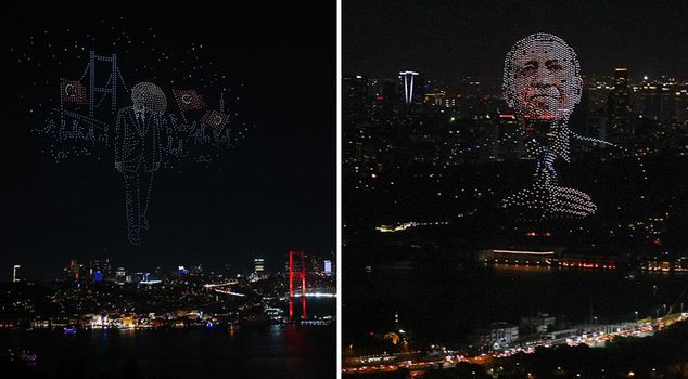 On the 10th anniversary of July 15, a light show with 1500 drones