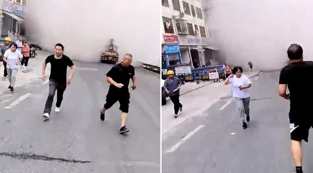 They were suddenly leveled to the ground! Many people were trapped under the rubble.