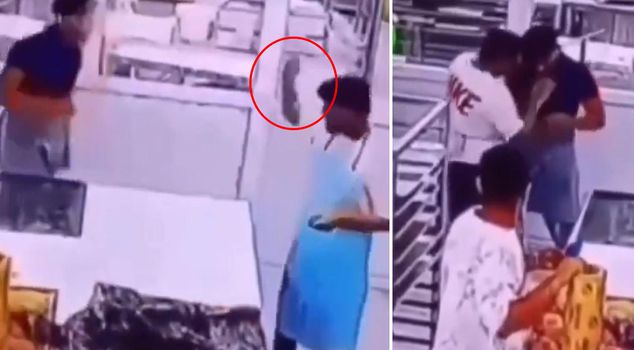 لحظات مروعة في الكاميرا! سكين ألقاها أودى بحياة صديقه