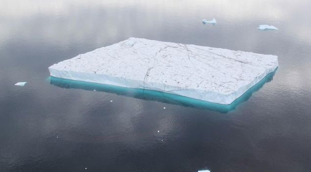 A giant iceberg is drifting towards the southern coast of Greenland.