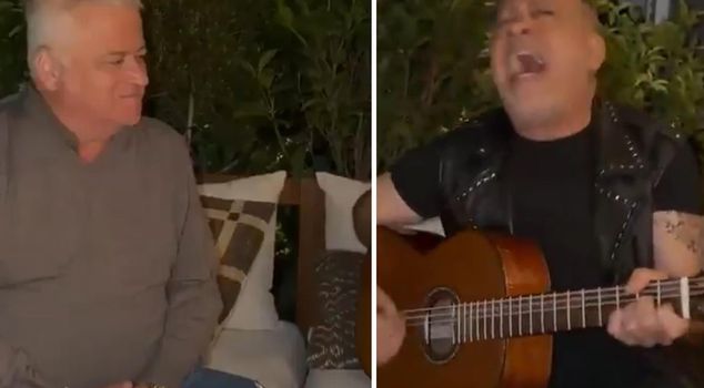 Here are the moments when Haluk Levent gave a private concert to Hüseyin Başaran