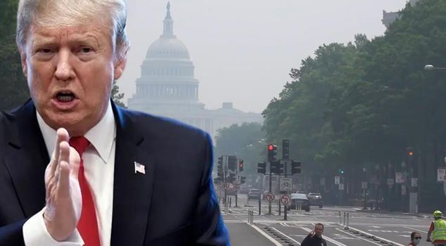 Smoke enveloped Washington, Trump threatened Canada with customs tariffs