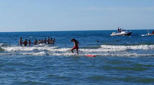 Look where the child, thought to be lost at sea, was found.