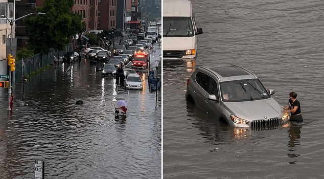 Floods hit New York hours before the World Cup final