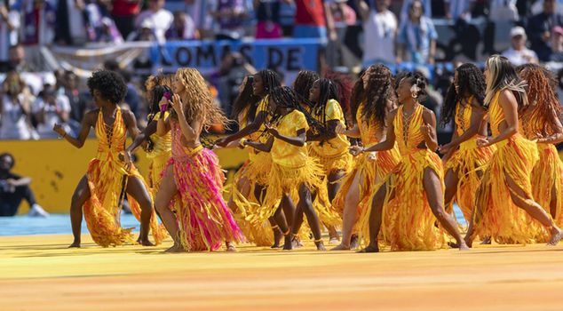 The World Cup halftime show featured a parade of stars