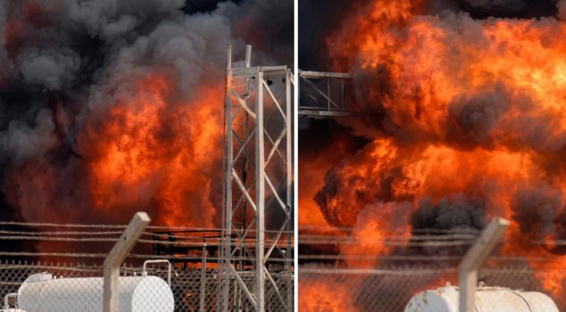 Iran struck a power generation facility in Kuwait once again.