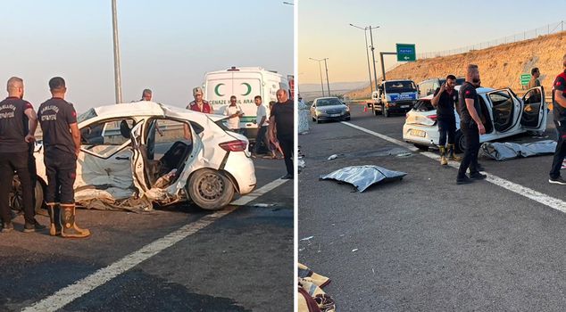 In Şanlıurfa, a light commercial vehicle and a car collided: 2 dead, 9 injured