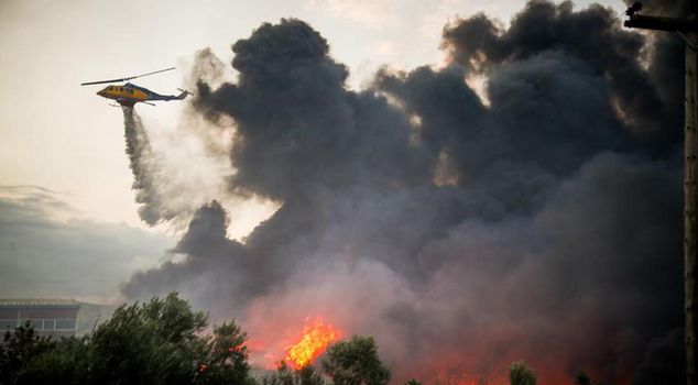 Forest fires continue in Greece