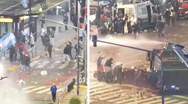 Argentinians who lost the cup declared war on the police