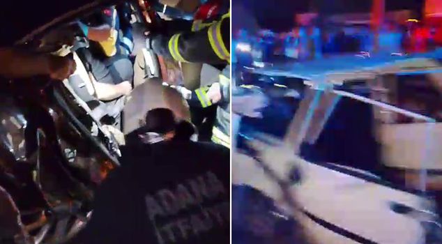He crashed into a car waiting at a red light! 1 person died, 3 people were injured.