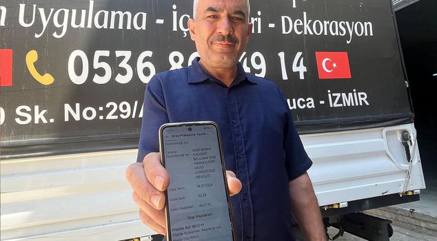 A traffic fine from Siirt, where he never went, shocked him.