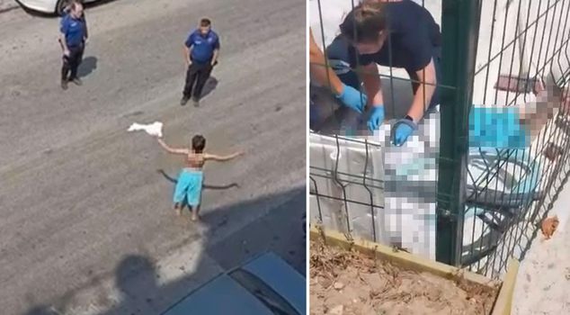 The woman who went out onto the street half-naked later jumped from the 3rd floor.