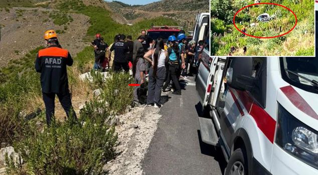 Terrible accident in Antalya: 5 people killed in a car that plunged into a cliff