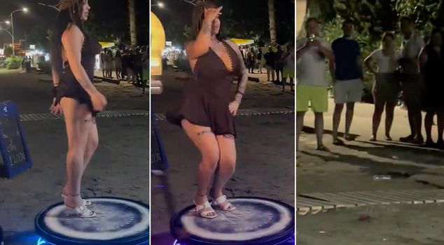 She danced in this outfit, and the whole beach gathered around her.