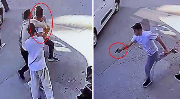 Armed chase in the middle of the street in Bursa: He shot his rival in the leg