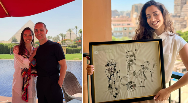 A meaningful gift from Pedro Alonso to Özge Özacar