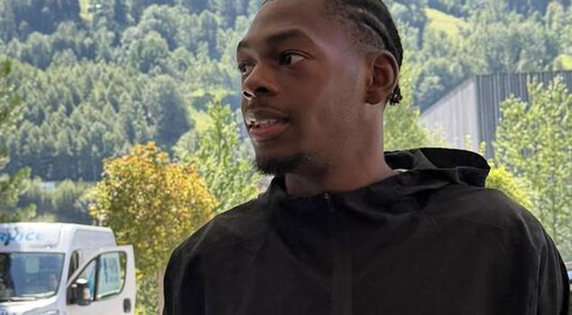 Trabzonspor's new striker joined the camp before being officially announced.