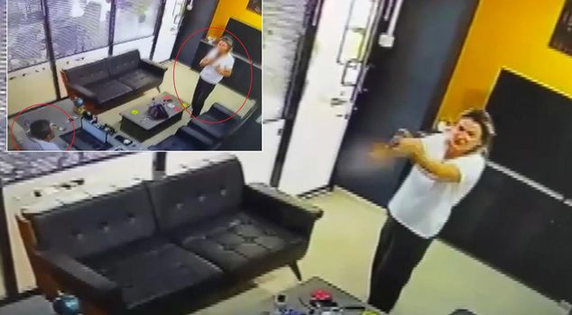 He shot the real estate agent first, then himself! The horrifying moments were captured moment by moment on camera.