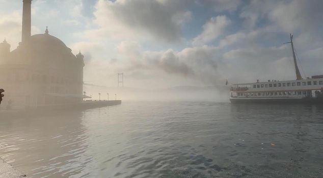 Dense fog in Istanbul: Bosphorus line closed to traffic