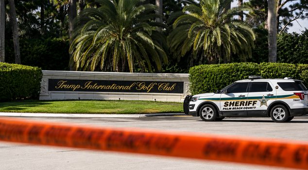 One armed suspect was detained at the golf club that Trump is set to visit.