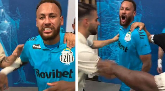 Neymar went crazy after the victory! He clashed with opposing officials.