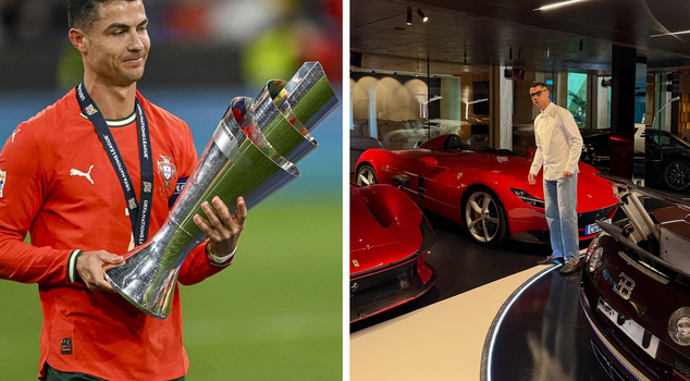 Ronaldo opened his garage! His million-dollar cars were revealed.