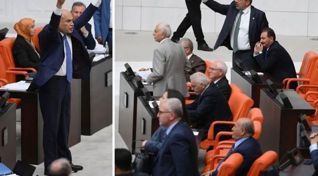 Tension rose in the Parliament: İYİ Party's Turhan Çömez's words brought AK Party benches to their feet