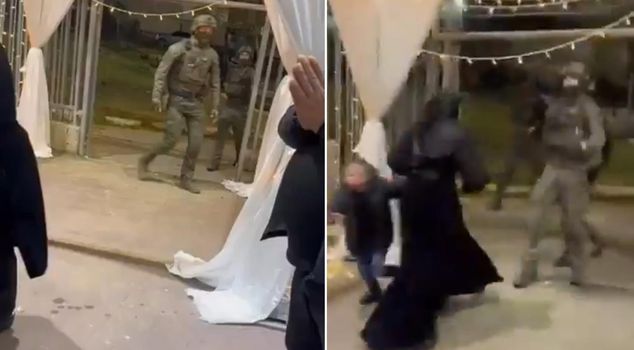 The wedding turned into a nightmare in an instant! Israeli soldiers carried out a raid