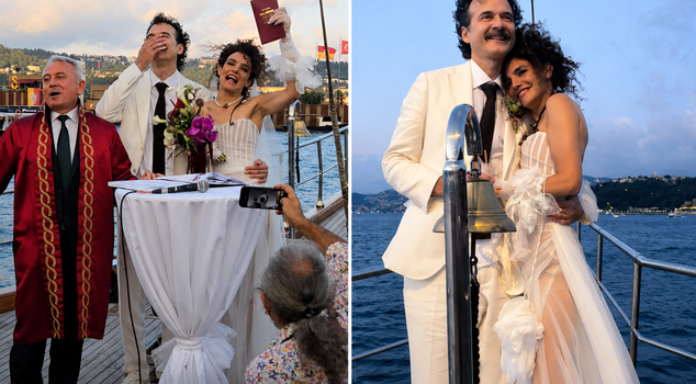 Famous actress Hare Sürel got married.