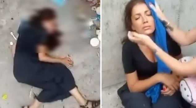 A woman who fell into a building gap in Küçükçekmece was seriously injured.
