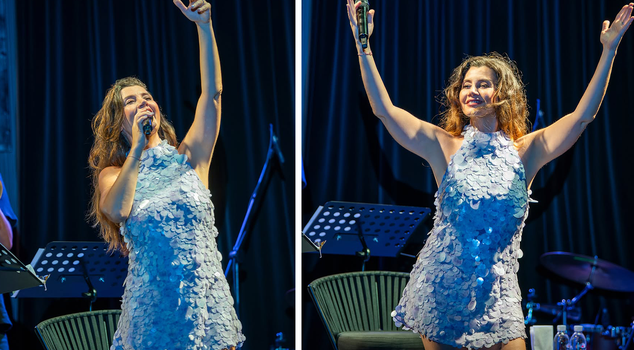 We knew her as an actress! On stage, she turned out to be a second Sibel Can.