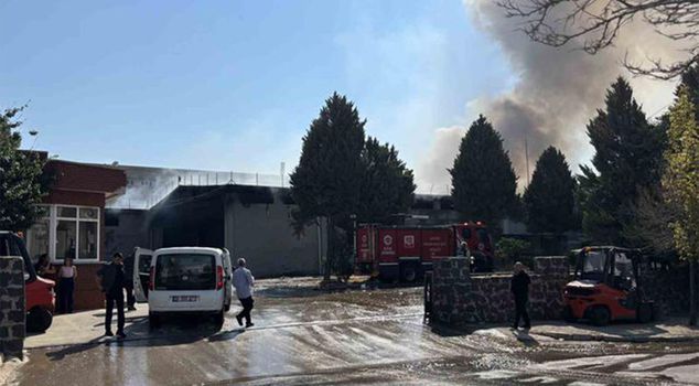 Fire at textile factory in Gaziantep