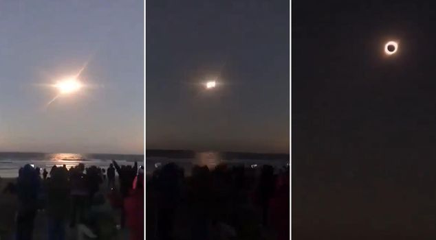 تحول النهار إلى ليل في آيسلندا! هكذا ظهر كسوف الشمس